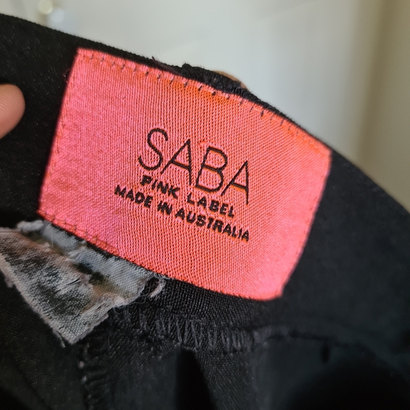 SABA Pink Label S W26 L104 Black Officewear Womens Pants Workwear Formal Pants - Picture 7 of 12